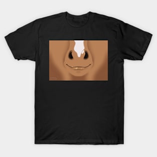 Tan Stripe Horse Face T-Shirt